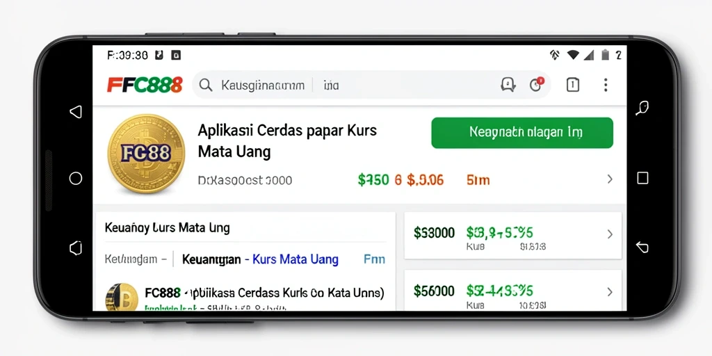 Tampilan antarmuka aplikasi FC888 yang intuitif dan informatif.