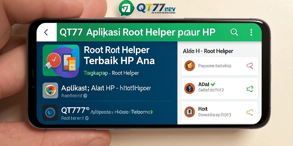 Tampilan antarmuka QT777 yang intuitif dan mudah digunakan.